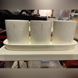 Rae Dunn woodland planter set